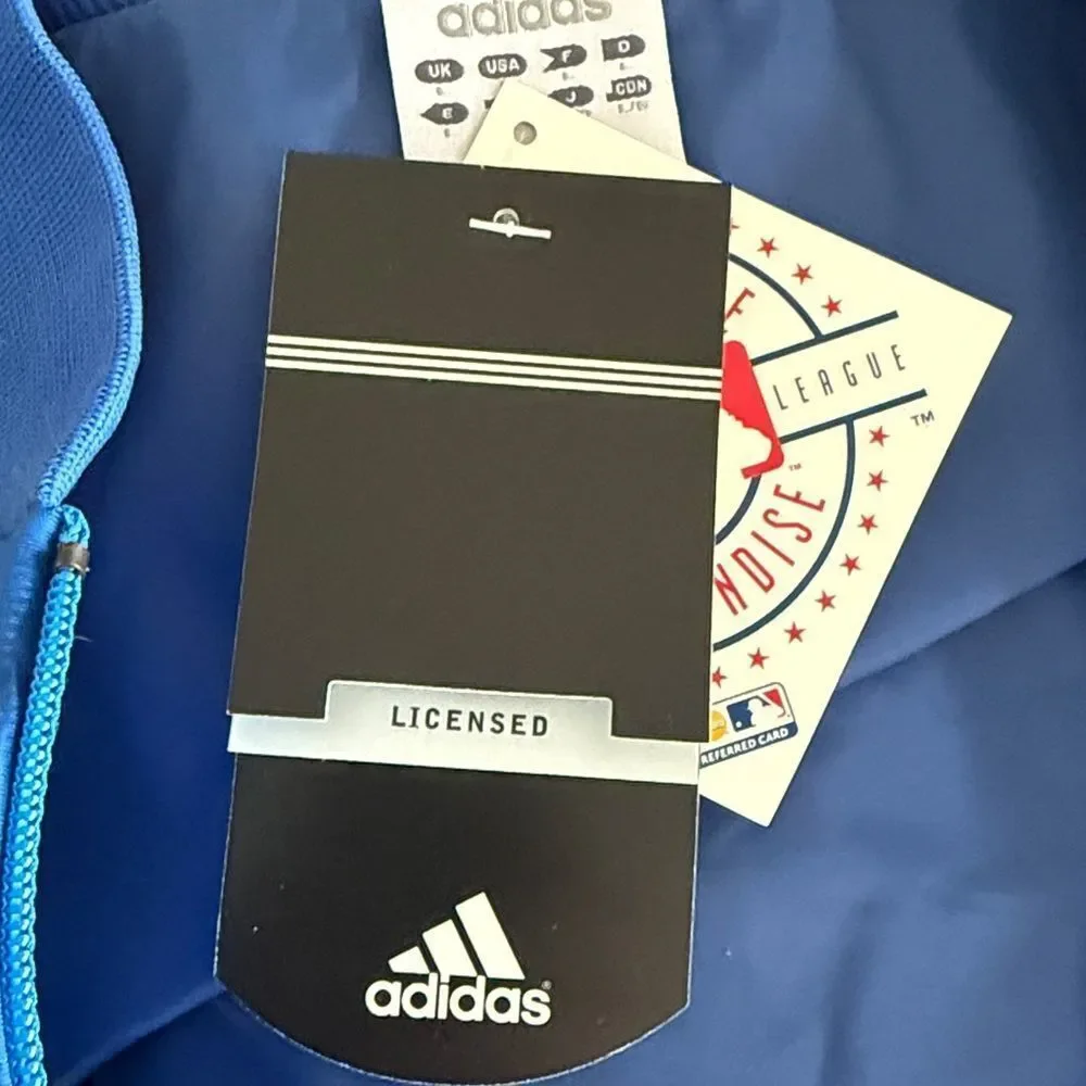 NWT MLB Genuine Chicago Cubs Full Zip Windbreaker Jacket Mens Adidas